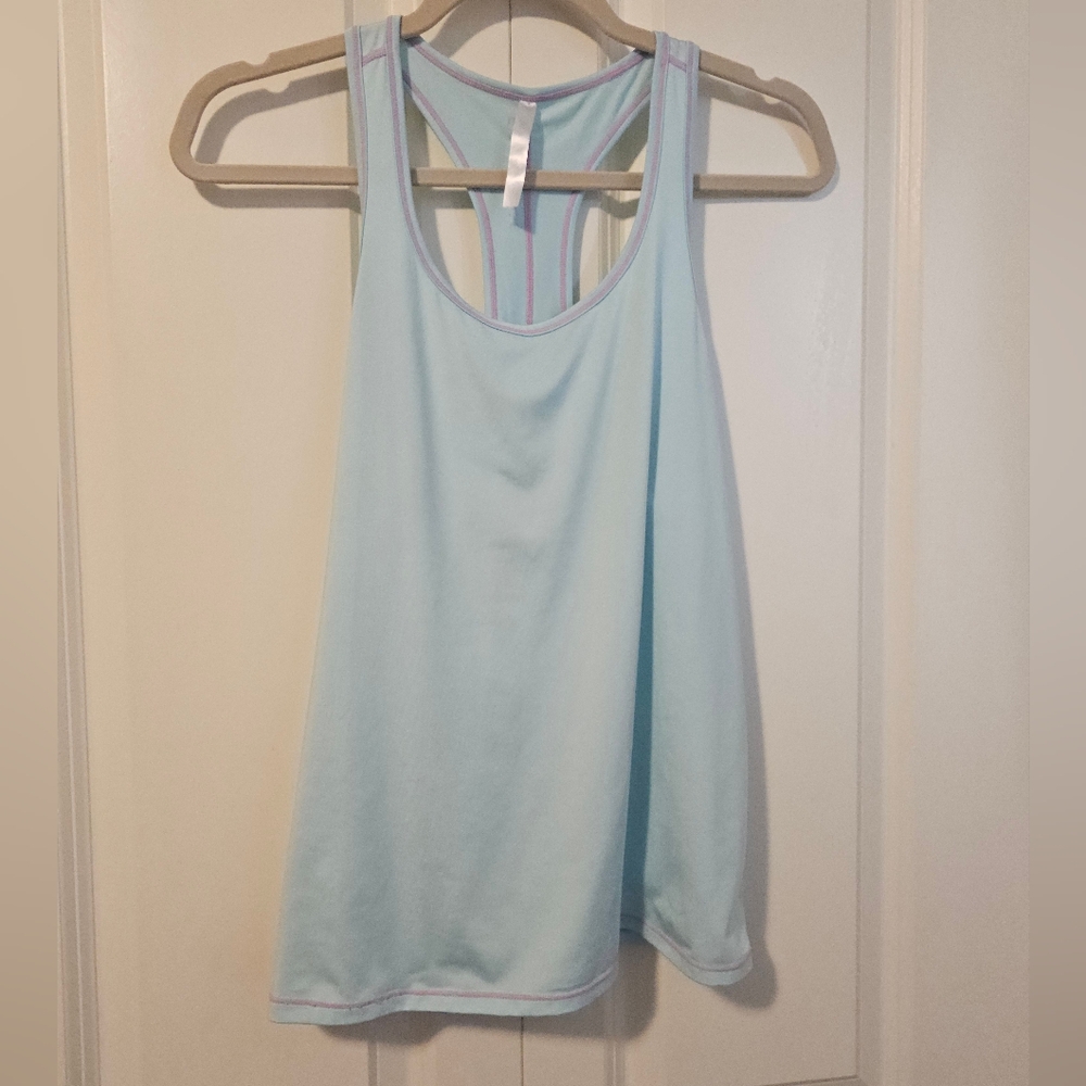 Performance Racerback Tank Top - Aqua - Picture 5 of 10